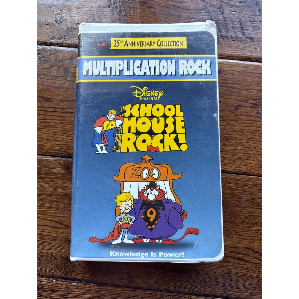 Disney Schoolhouse Rock Multiplication Rock 25th Anniversary Collection VHS Tape